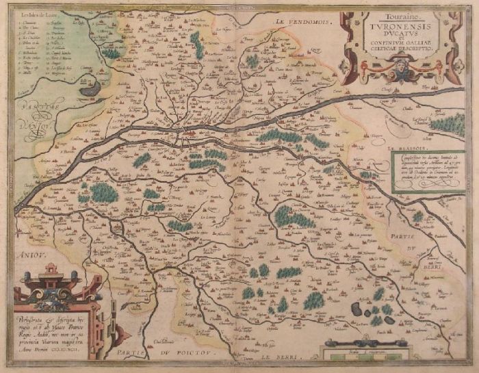 TOURAINE. Karte.