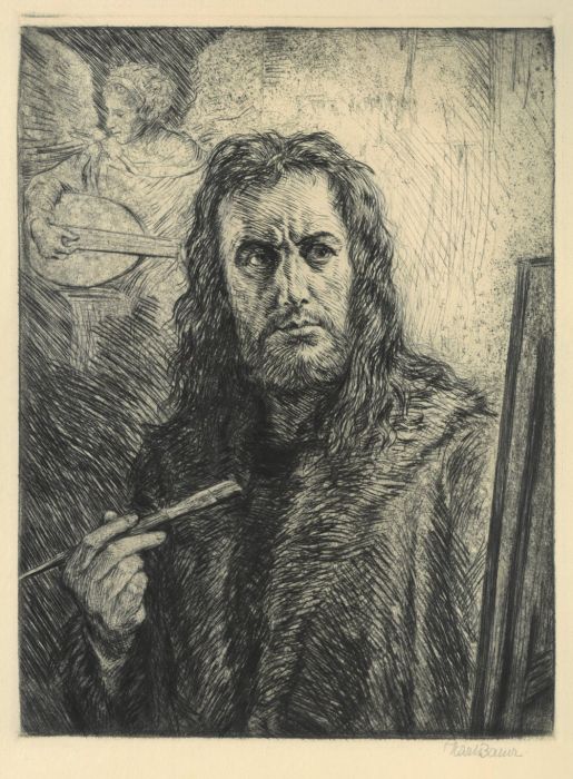 Selbstbildnis Im Pelzrock Albrecht Dürer DÜRER, Albrecht (1471 - 1528). - Halbfigur en face des Malers und