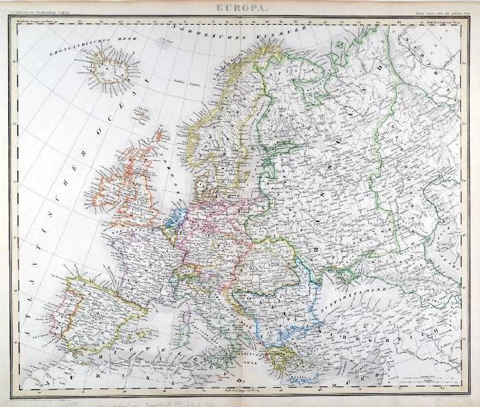 Europa Karte Europa Gesamtkarte Bis Zum Ural