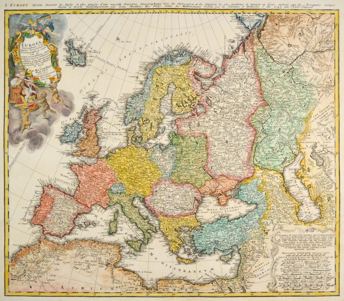 Europa Karte Europa Gesamtkarte Mit Russland Bis Zum Kaspischen Meer